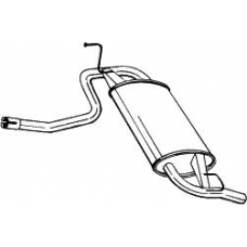 219-133 BOSAL Глушитель выхлопных газов конечный
