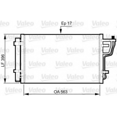 814351 VALEO Конденсатор, кондиционер