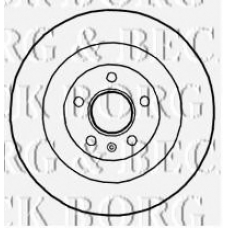 BBD4690 BORG & BECK Тормозной диск