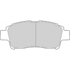 FD6870A NECTO Комплект тормозных колодок, дисковый тормоз