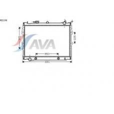 MZ2190 AVA Радиатор, охлаждение двигателя