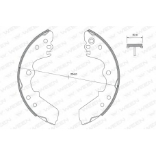 152-2378 WEEN Комплект тормозных колодок