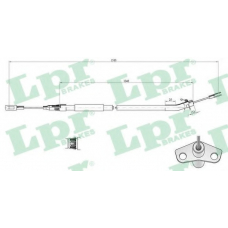 C0448B LPR Трос, стояночная тормозная система