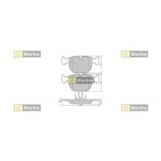 BD S384P STARLINE Комплект тормозных колодок, дисковый тормоз