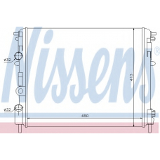 63809 NISSENS Радиатор, охлаждение двигателя