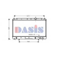 140950N AKS DASIS Радиатор, охлаждение двигателя