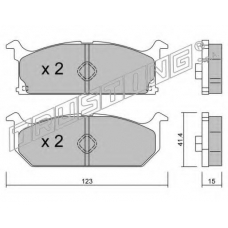 431.0 TRUSTING Комплект тормозных колодок, дисковый тормоз