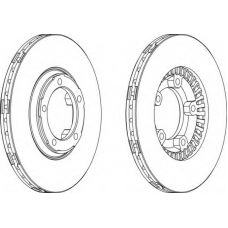 DDF349-1 FERODO Тормозной диск
