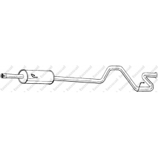 296-291 BOSAL Глушитель выхлопных газов конечный