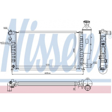 63521A NISSENS Радиатор, охлаждение двигателя