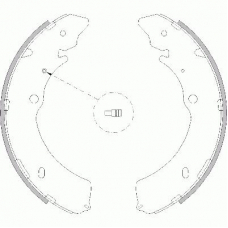 Z4216.00 WOKING Комплект тормозных колодок