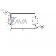 VW2255 AVA Радиатор, охлаждение двигателя