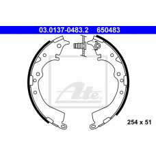 03.0137-0483.2 ATE Комплект тормозных колодок