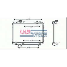 0200411 KUHLER SCHNEIDER Радиатор, охлаждение двигател