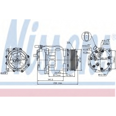 89117 NISSENS Компрессор, кондиционер