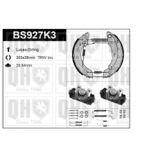 BS927K3 QUINTON HAZELL Комплект тормозов, барабанный тормозной механизм