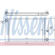 60762 NISSENS Радиатор, охлаждение двигателя
