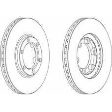 DDF385-1 FERODO Тормозной диск