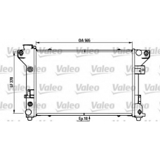 731578 VALEO Радиатор, охлаждение двигателя