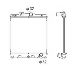 53282 NRF Радиатор, охлаждение двигателя