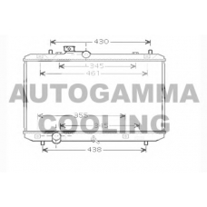 104377 AUTOGAMMA Радиатор, охлаждение двигателя