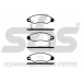 1501225209 S.b.s. Комплект тормозных колодок, дисковый тормоз