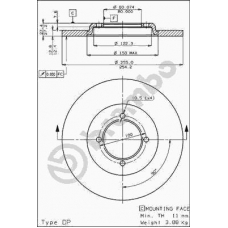 08.4496.10 BREMBO Тормозной диск