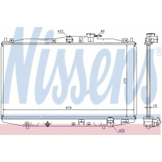 63344 NISSENS Радиатор, охлаждение двигателя
