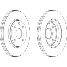 DDF1527C-1 FERODO Тормозной диск