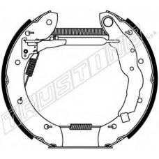 6249 TRUSTING Комплект тормозных колодок