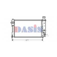 160044N AKS DASIS Радиатор, охлаждение двигателя