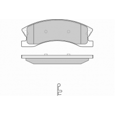 12-1269 E.T.F. Комплект тормозных колодок, дисковый тормоз