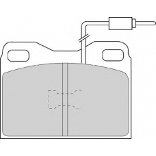 FD6409A NECTO Комплект тормозных колодок, дисковый тормоз