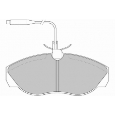 FD6521V NECTO Комплект тормозных колодок, дисковый тормоз