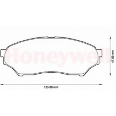 572499B BENDIX Комплект тормозных колодок, дисковый тормоз