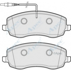 PAD1717 APEC Комплект тормозных колодок, дисковый тормоз