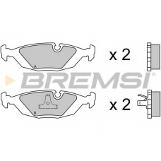 BP2236 BREMSI Комплект тормозных колодок, дисковый тормоз