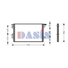 182002N AKS DASIS Конденсатор, кондиционер