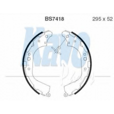 BS-7418 KAVO PARTS Комплект тормозных колодок