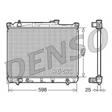 DRM47021 DENSO Радиатор, охлаждение двигателя