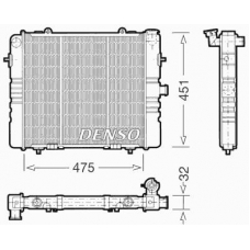 DRM20071 DENSO Радиатор, охлаждение двигател