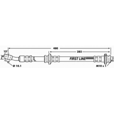 FBH6820 FIRST LINE Тормозной шланг