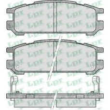 05P517 LPR Комплект тормозных колодок, дисковый тормоз