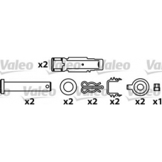 541720 VALEO Комплект тормозных колодок, дисковый тормоз