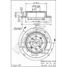 BS 7477 BRECO Тормозной диск