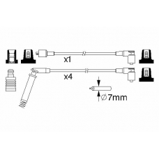 0 986 357 148 BOSCH Комплект проводов зажигания