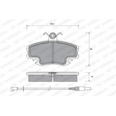 151-1331 WEEN Комплект тормозных колодок, дисковый тормоз