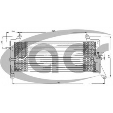 300296 ACR Конденсатор, кондиционер