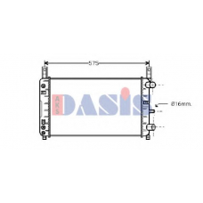 090110N AKS DASIS Радиатор, охлаждение двигателя