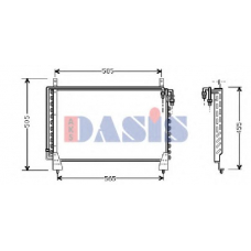 122790N AKS DASIS Конденсатор, кондиционер